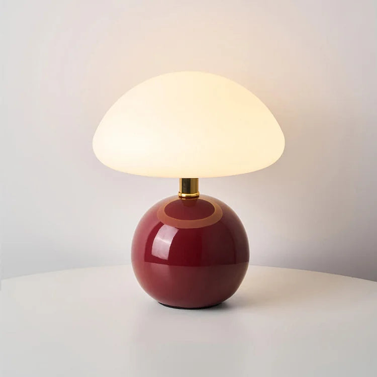 Celestia Glow | Soft Blush LED Ceramic Lamp