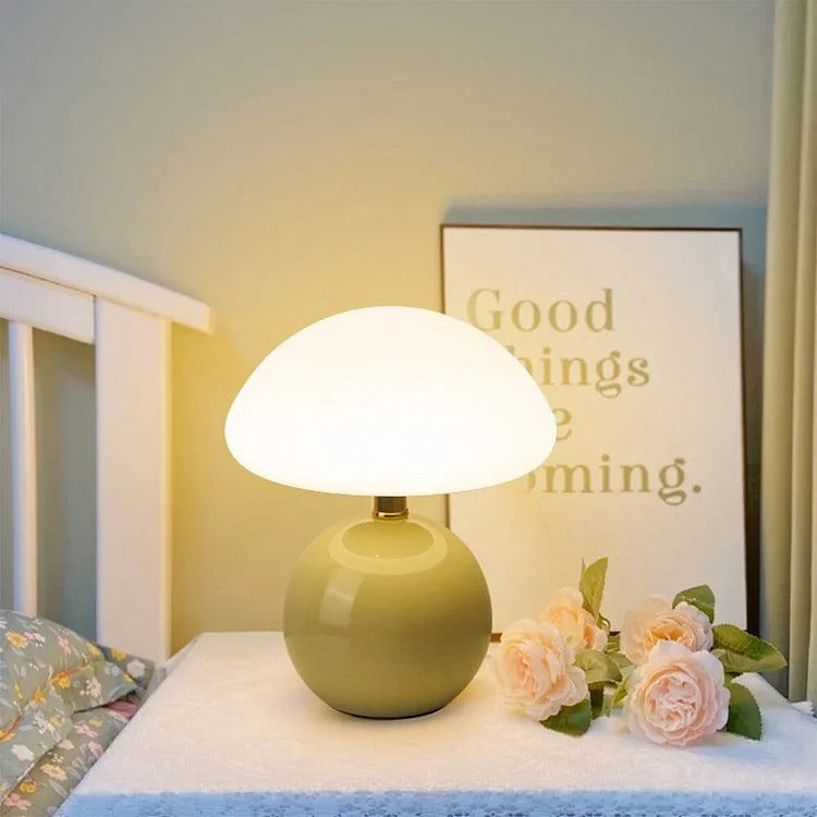 Celestia Glow | Soft Blush LED Ceramic Lamp