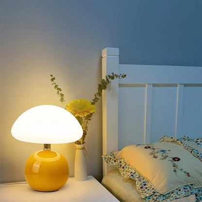 Celestia Glow | Soft Blush LED Ceramic Lamp