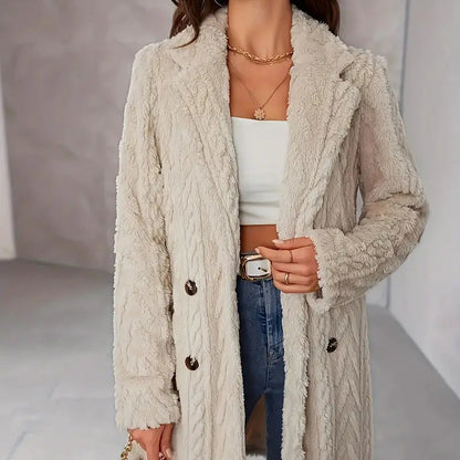 Vanya | Women’s Contemporary Relaxed Fit Coat with Notched Lapel