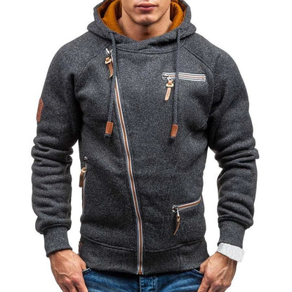 Dexter | Men’s Casual Fleece Hoodie with Zippered Pockets