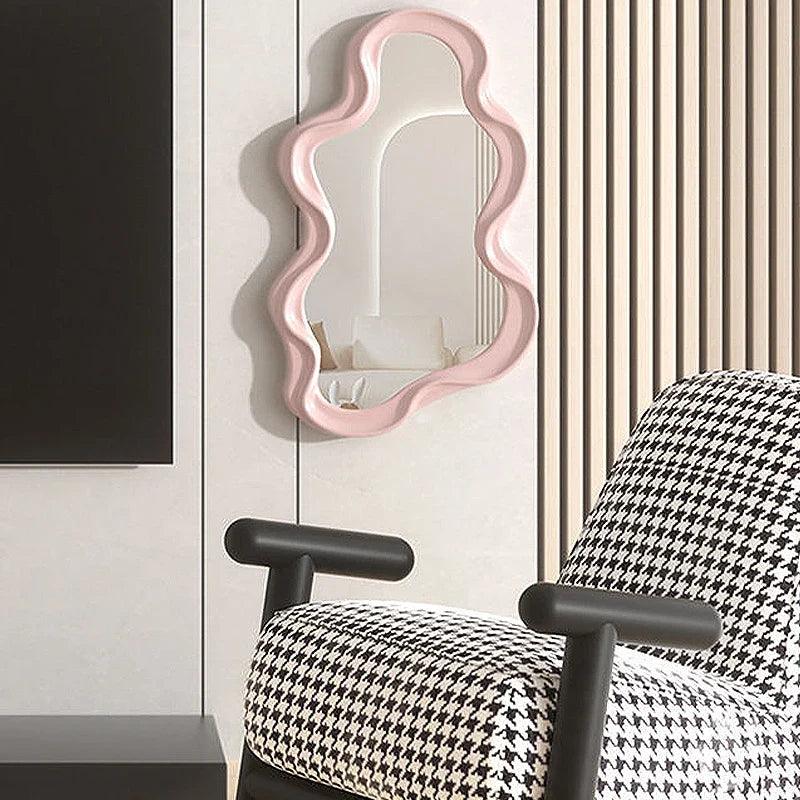 Skyline Glow | NimbusNest Cloud-Shaped Decorative Wall Mirror