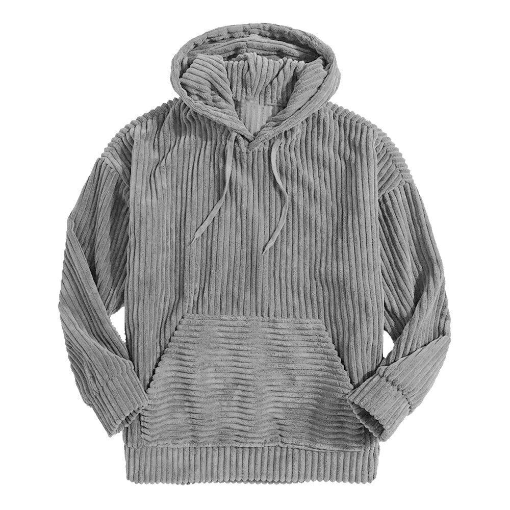 Trevor | Men’s Oversized Corduroy Hoodie with Kangaroo Pocket