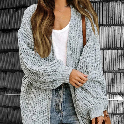 Seraphina | Women’s Lantern Sleeve Oversized Wool Cardigan