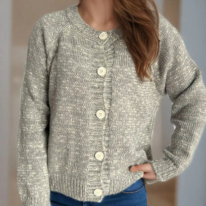 Poppy | Women’s Button Front Knit Speckled Cardigan