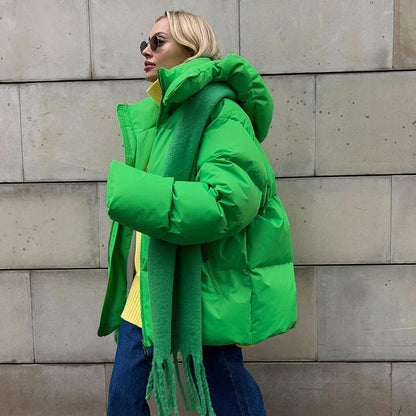 Eerie | Women’s Quilted Puffer Jacket with Oversized Fit and Hood