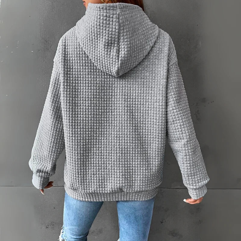 Lydia | Women’s Cozy Waffle-Knit Hoodie for Relaxed Comfort