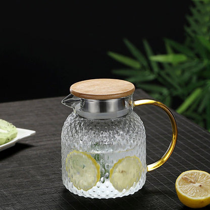 Glass Pitcher Jug | Heat-Safe for Hot & Cold Drinks