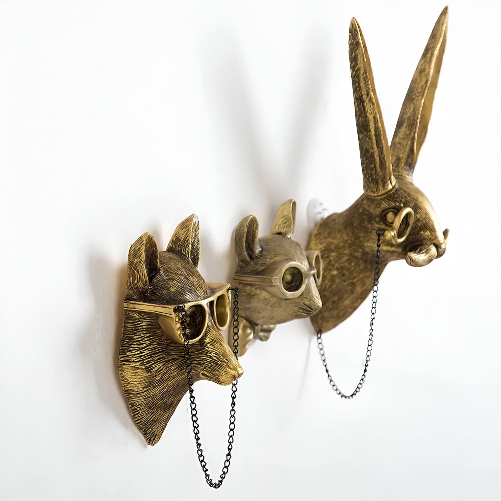 Wilderness Charm | TerraTusk Handcrafted Resin Animal Wall Hooks