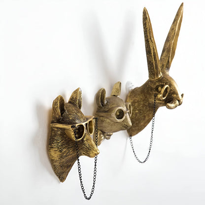 Wilderness Charm | TerraTusk Handcrafted Resin Animal Wall Hooks
