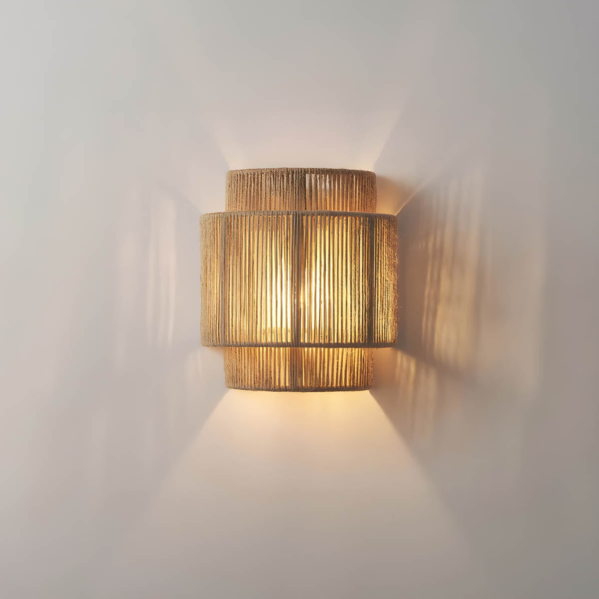 Rustic LED Glow | StellarKnot Rope Wall Lamp