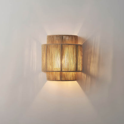 Rustic LED Glow | StellarKnot Rope Wall Lamp