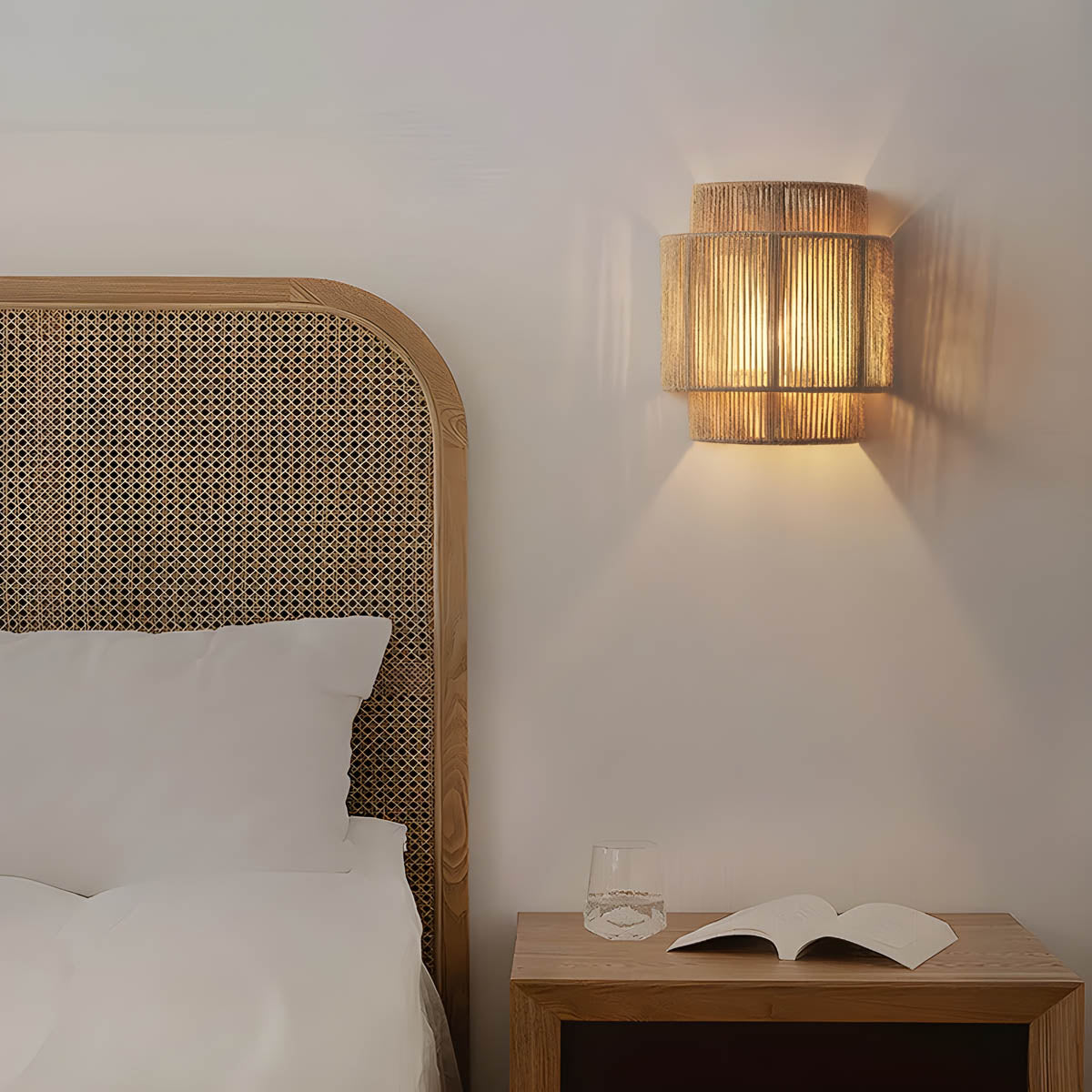Rustic LED Glow | StellarKnot Rope Wall Lamp