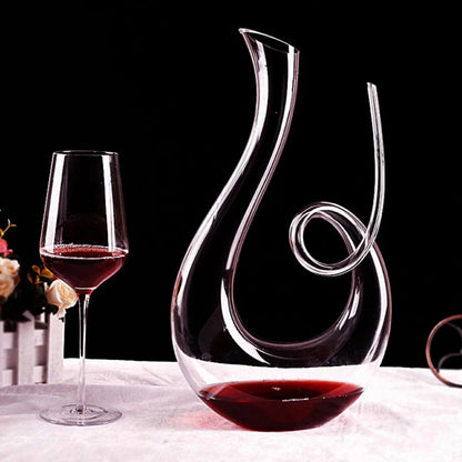 Crystal Swirling Wine Decanter | Elegant Carafe for Aeration & Serving