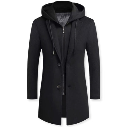 Julian | Men’s Wool-Blend Double-Breasted Trench Coat