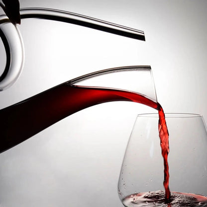 Crystal Swirling Wine Decanter | Elegant Carafe for Aeration & Serving