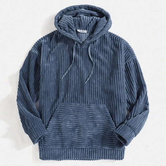 Trevor | Men’s Oversized Corduroy Hoodie with Kangaroo Pocket