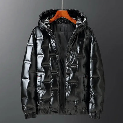 Liam | Men’s Water-Resistant Quilted Down Jacket with Hood