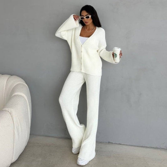 Cindy | Women’s Oversized Two-Piece Cardigan with Button Front