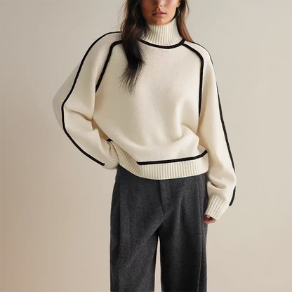 Emma | Women’s Classic Oversized Wool Turtleneck Sweater