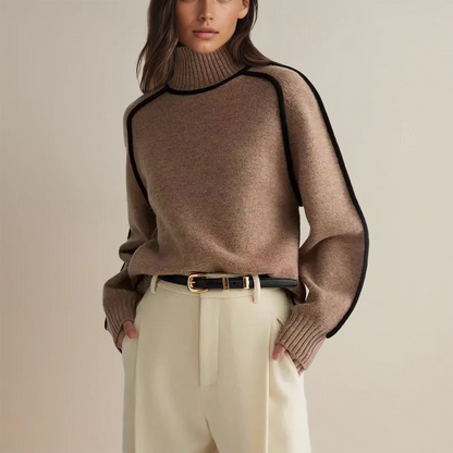 Emma | Women’s Classic Oversized Wool Turtleneck Sweater