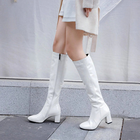 Arvie | Women’s Slim Fit Glossy Over-the-Knee Boots