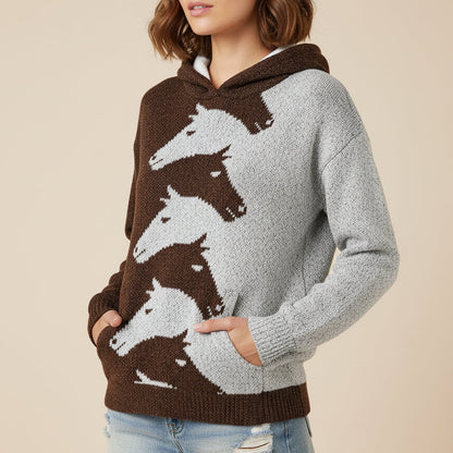 Maren | Women’s Cozy Hoodie with Soft Fabric & Horse Graphic