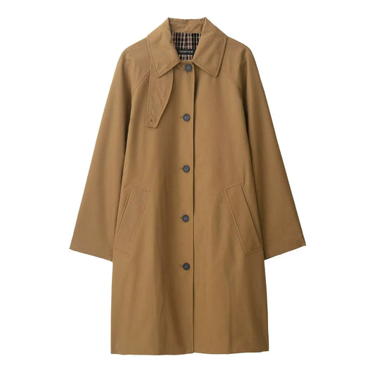 Juliette | Women’s Loose Cotton Blend Trench Coat with Raglan Sleeves