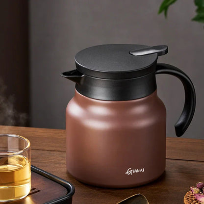 Durable Stainless Steel Teapot | 800ml Insulated with Infuser
