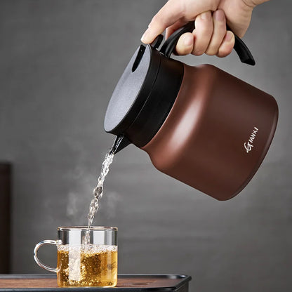 Durable Stainless Steel Teapot | 800ml Insulated with Infuser