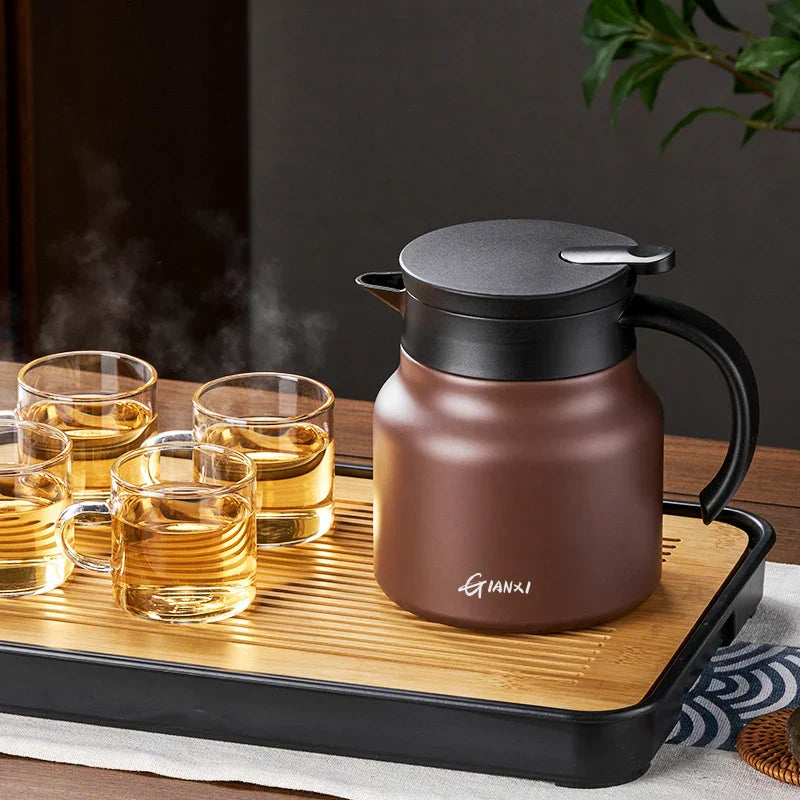 Durable Stainless Steel Teapot | 800ml Insulated with Infuser