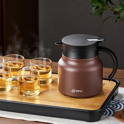 Durable Stainless Steel Teapot | 800ml Insulated with Infuser