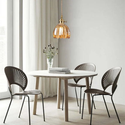 Floral Japanese Look | HikariBloom Glass Pendant Lamp