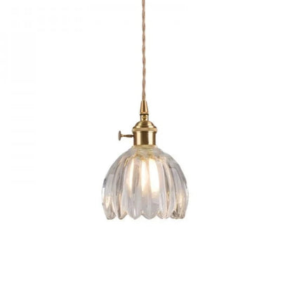 Floral Japanese Look | HikariBloom Glass Pendant Lamp