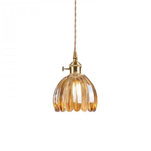 Floral Japanese Look | HikariBloom Glass Pendant Lamp