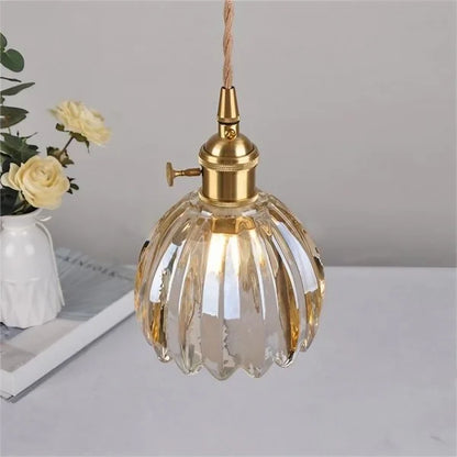 Floral Japanese Look | HikariBloom Glass Pendant Lamp