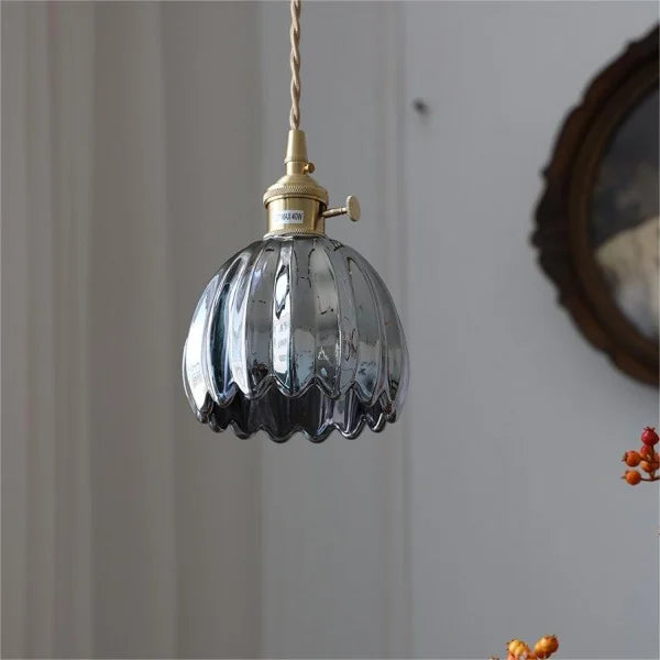 Floral Japanese Look | HikariBloom Glass Pendant Lamp