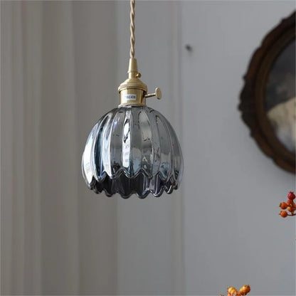Floral Japanese Look | HikariBloom Glass Pendant Lamp