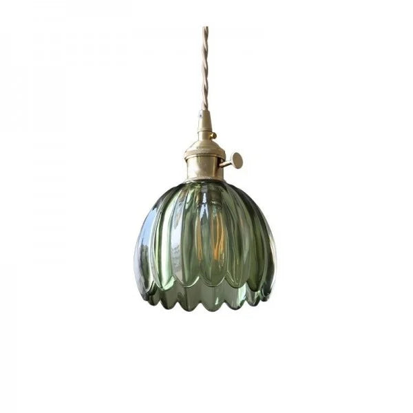 Floral Japanese Look | HikariBloom Glass Pendant Lamp