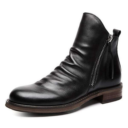 Milo | Men’s Casual Ankle Boots with Tassel and Zipper