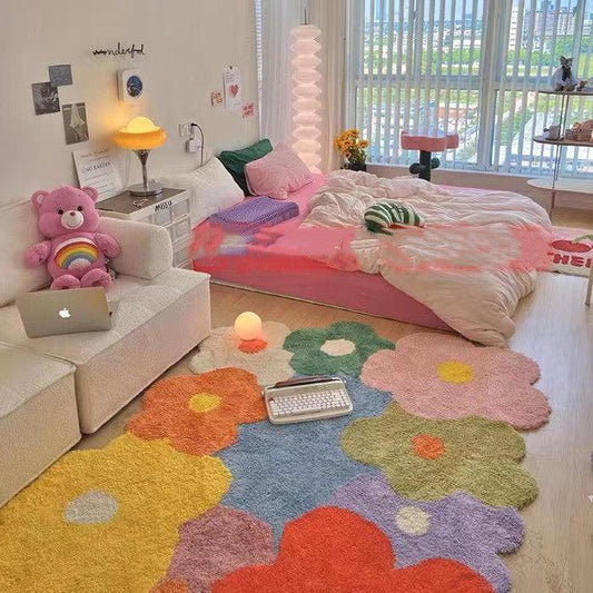Bloom Area Rug | Meadow Floral Nature Accent