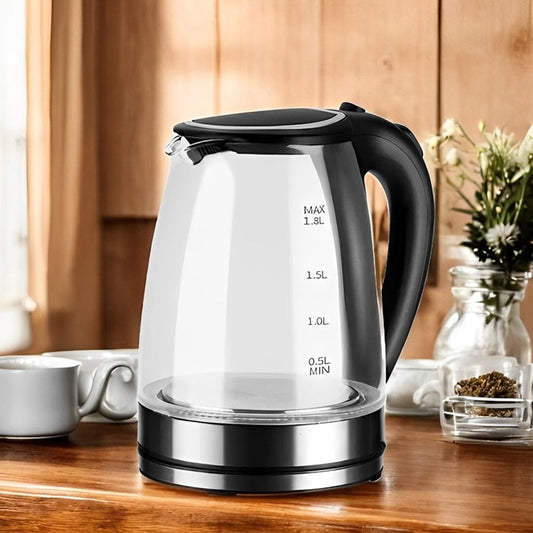 Glass Kettle Electric 1.8L | Illuminated Blue LED Water Boiler