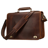 Vintage | Men's Leather Laptop Briefcase-1