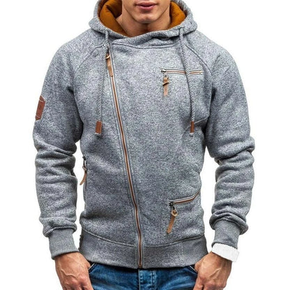 Dexter | Men’s Casual Fleece Hoodie with Zippered Pockets
