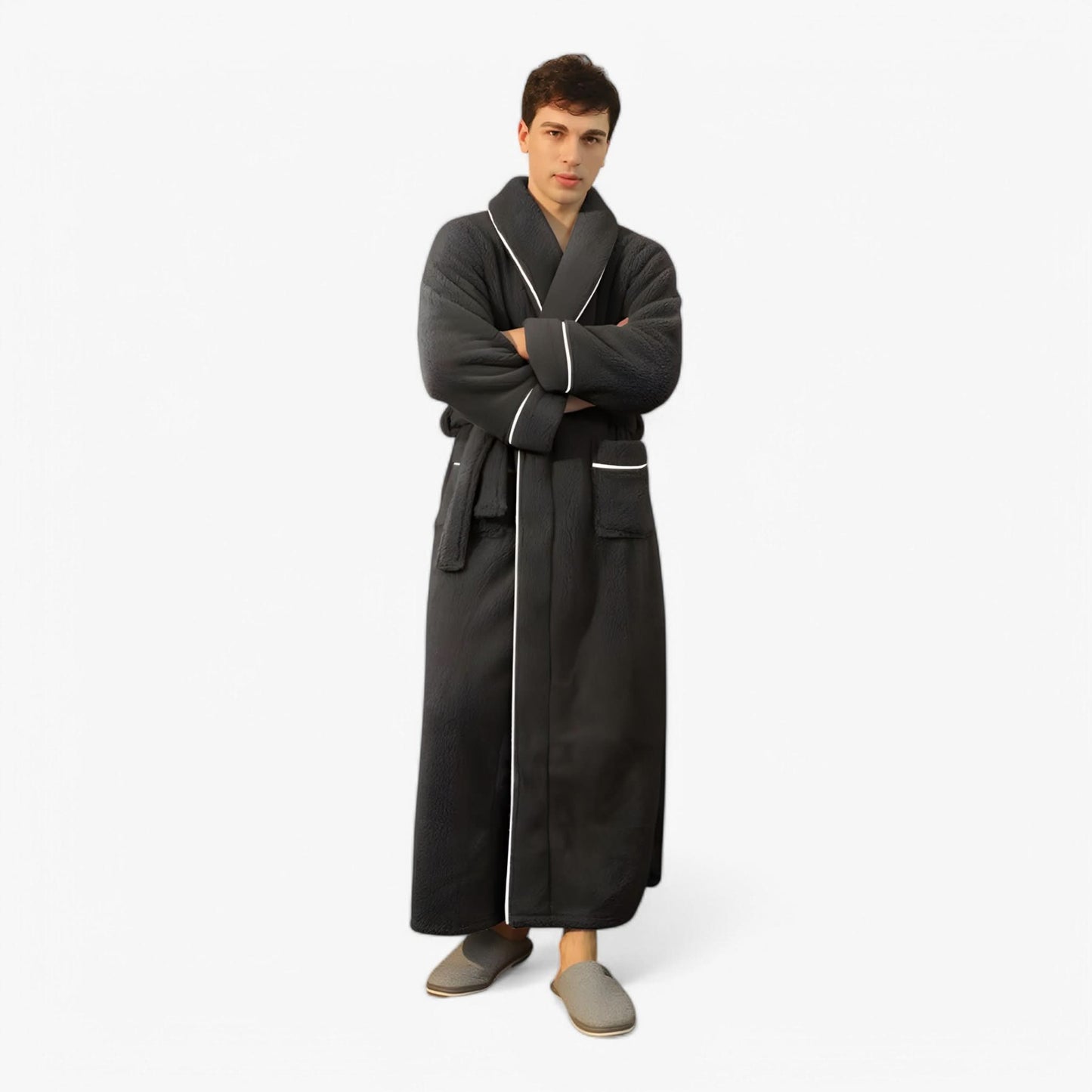 Velvra Unisex Luxury Bathrobe | Ultra-Soft Comfort with Timeless Spa-Style Elegance