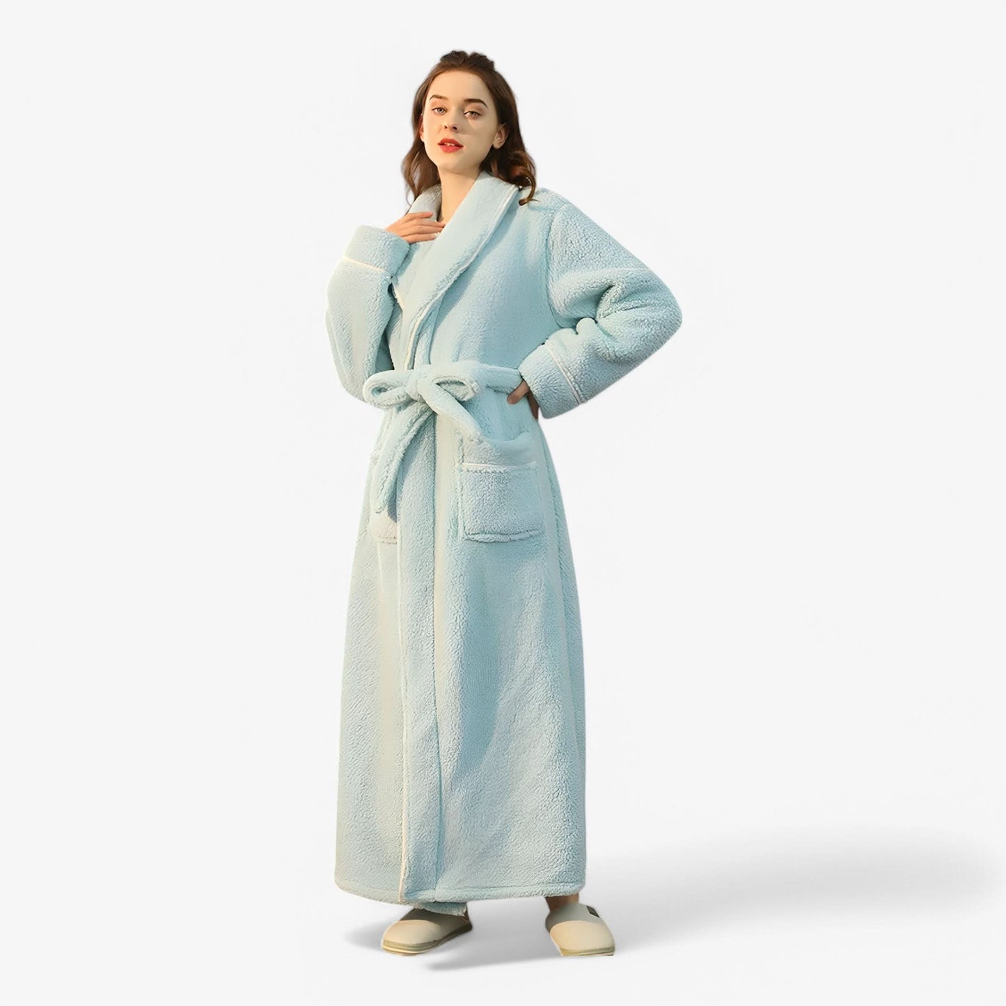 Velvra Unisex Luxury Bathrobe | Ultra-Soft Comfort with Timeless Spa-Style Elegance