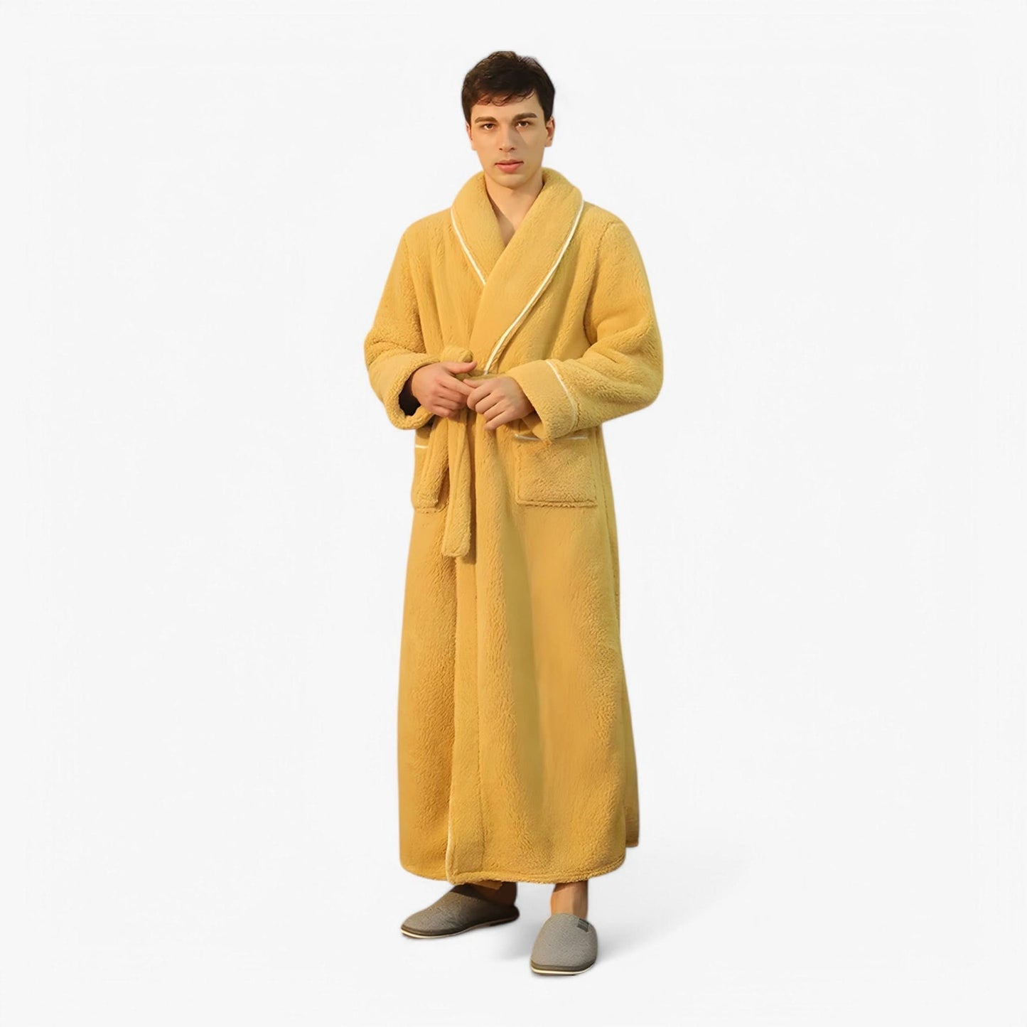 Velvra Unisex Luxury Bathrobe | Ultra-Soft Comfort with Timeless Spa-Style Elegance