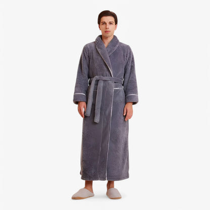 Velvra Unisex Luxury Bathrobe | Ultra-Soft Comfort with Timeless Spa-Style Elegance