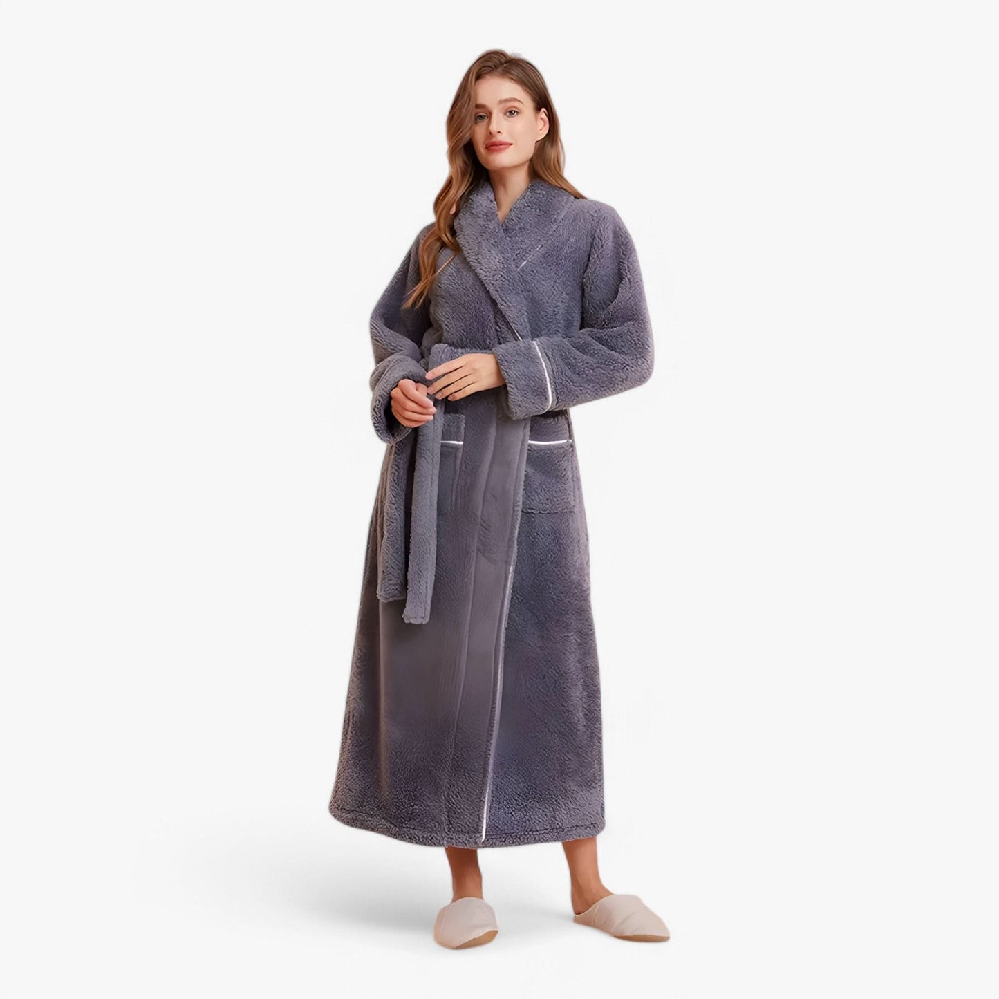 Velvra Unisex Luxury Bathrobe | Ultra-Soft Comfort with Timeless Spa-Style Elegance