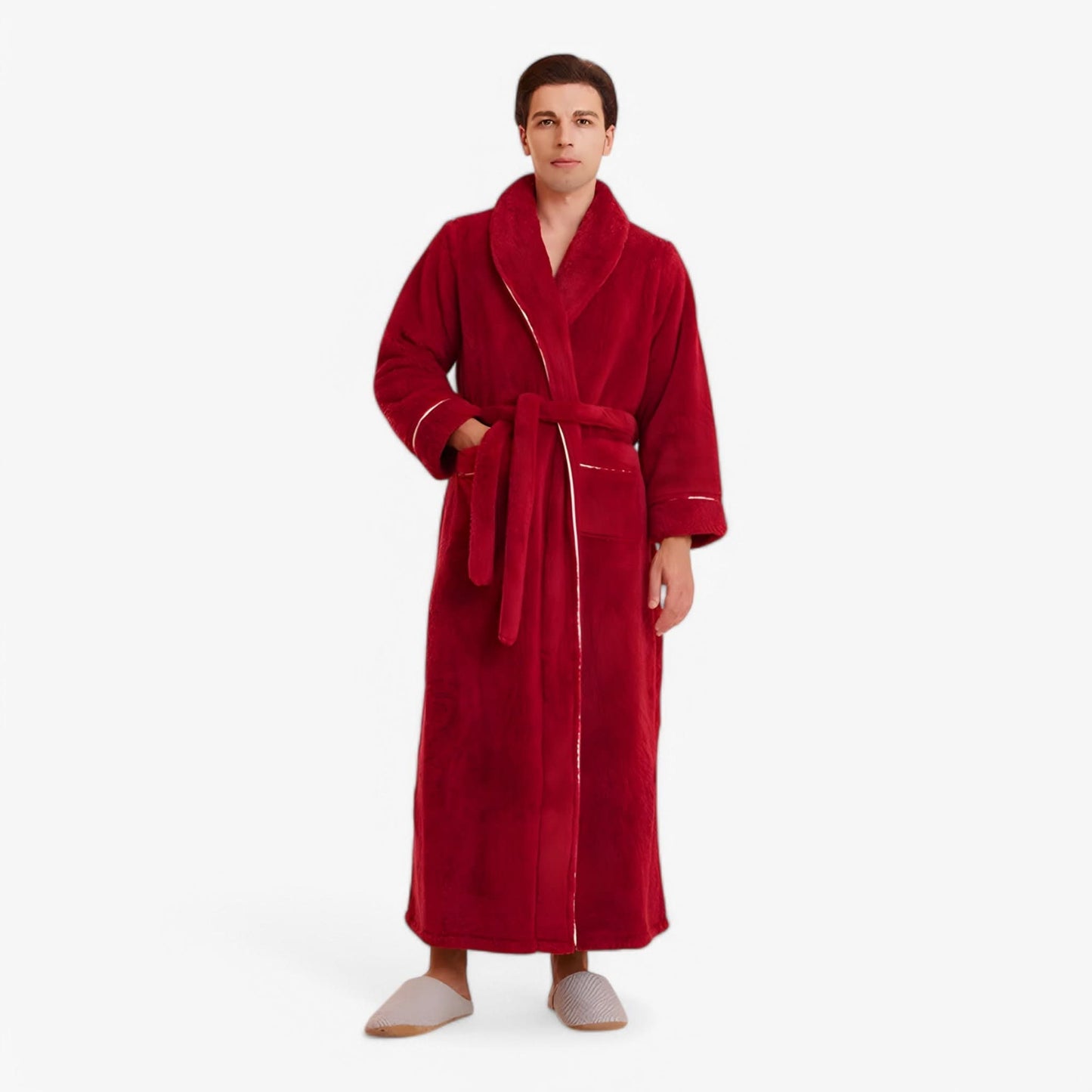 Velvra Unisex Luxury Bathrobe | Ultra-Soft Comfort with Timeless Spa-Style Elegance